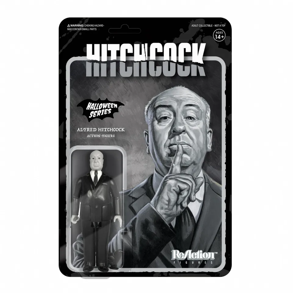 Super7 ReAction Hitchcock Grayscale figurina cu cioara 9,5 cm