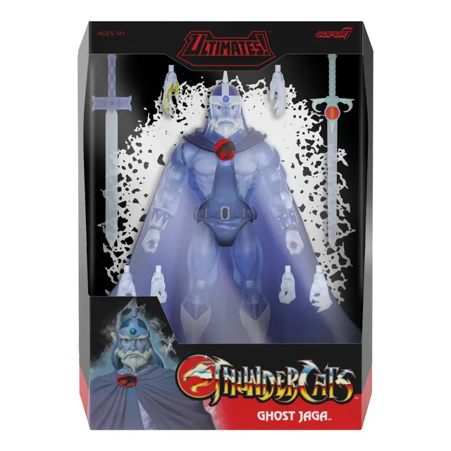 Super7 ThunderCats Ghost Jaga figurina 18 cm translucid