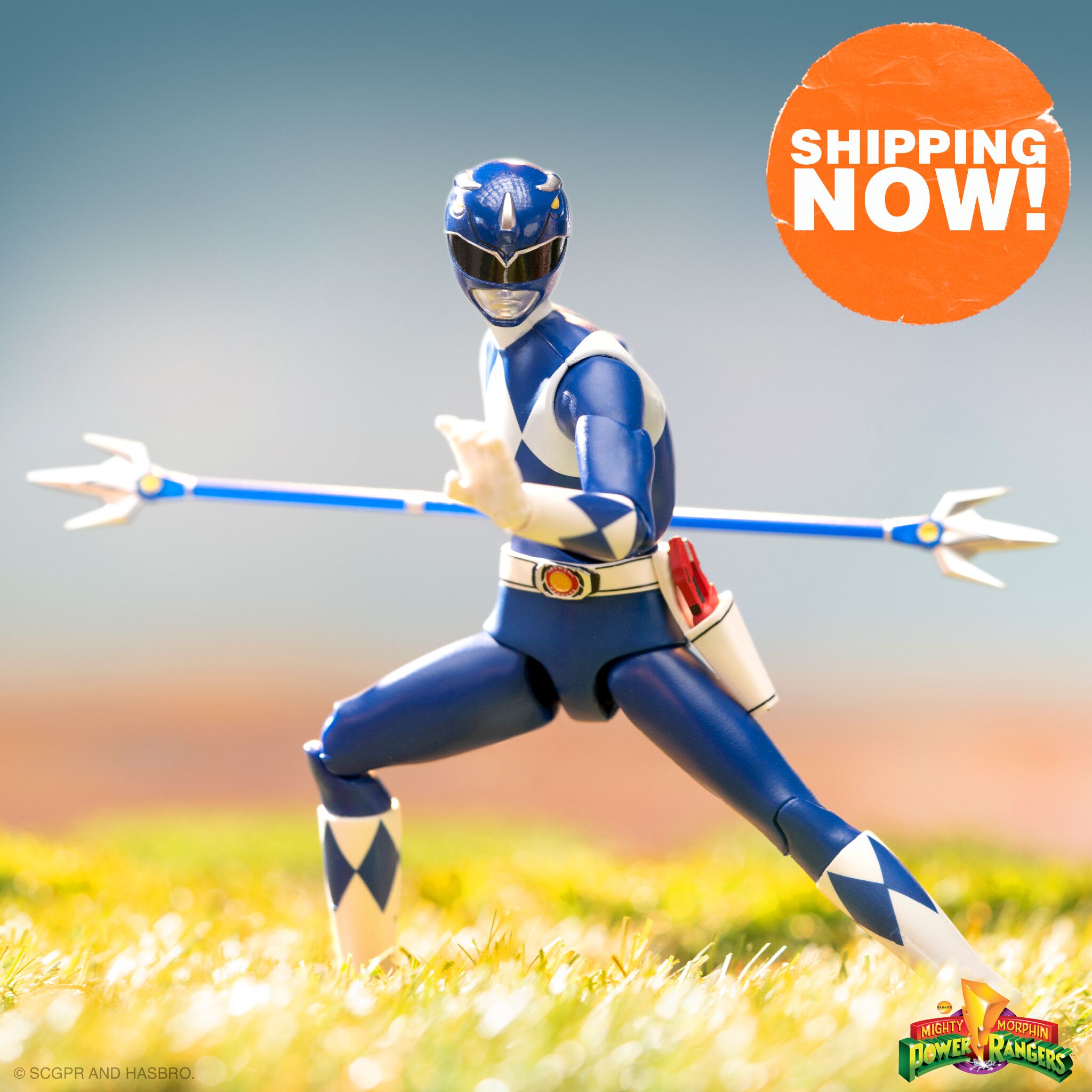 Super7 Power Rangers ULTIMATES Wave 3 Blue Ranger figurina 18cm