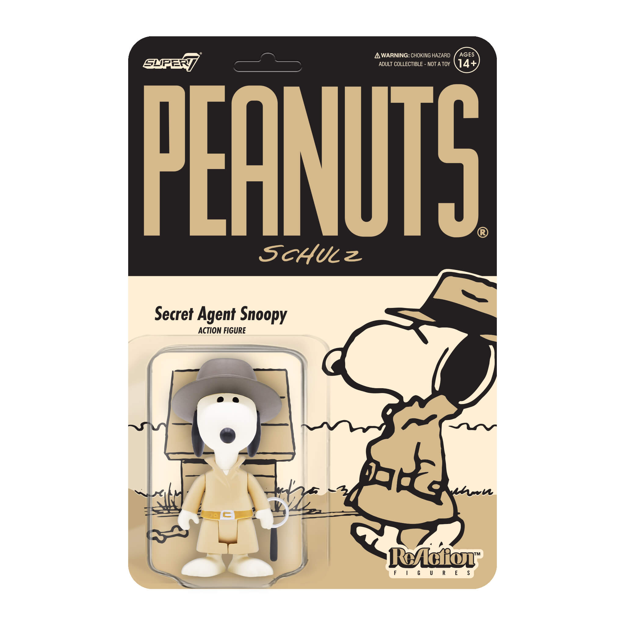 Super7 Peanuts ReAction Wave 5 set 6 figurine Snoopy
