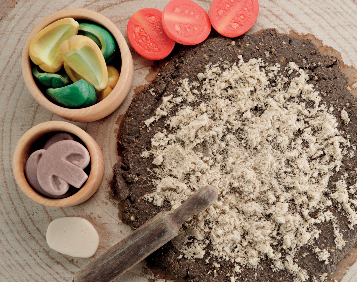 Yellow Door Pizza Toppings pietre senzoriale 15 piese 2+ ani