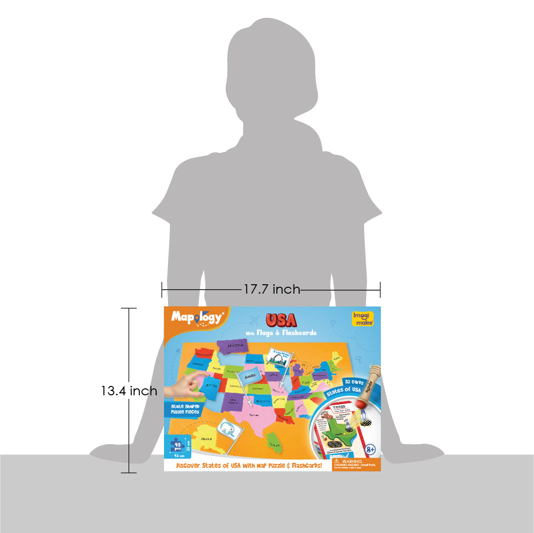 Imagimake Mapology USA puzzle harta 50 piese state