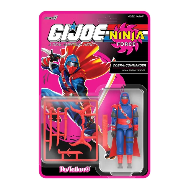 Super7 G.I. Joe ReAction+ Cobra Commander Ninja Force figurină 12 puncte
