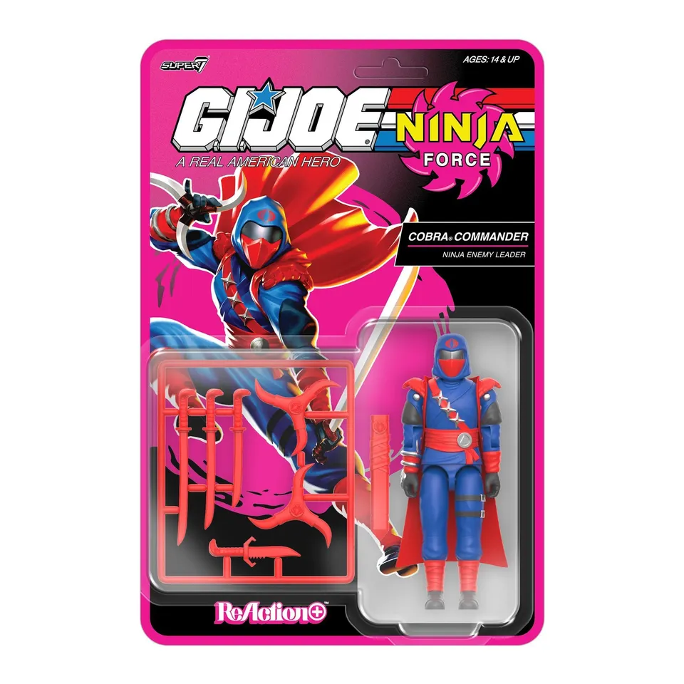 Super7 G.I. Joe ReAction+ Cobra Commander Ninja Force figurină 12 puncte