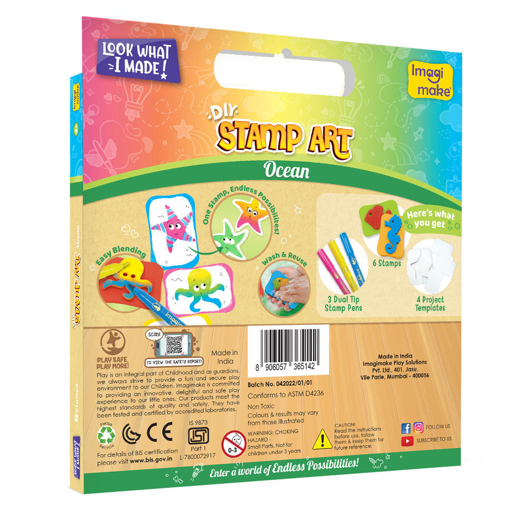 Imagimake Stamp Art Combo Ocean set stampile 4 teme creative