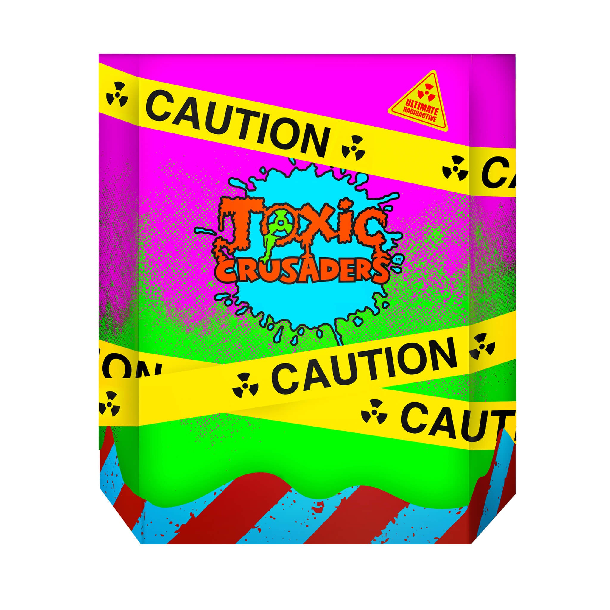 Super7 Toxic Crusader Ultimates Toxie figurina rosie fosforescenta