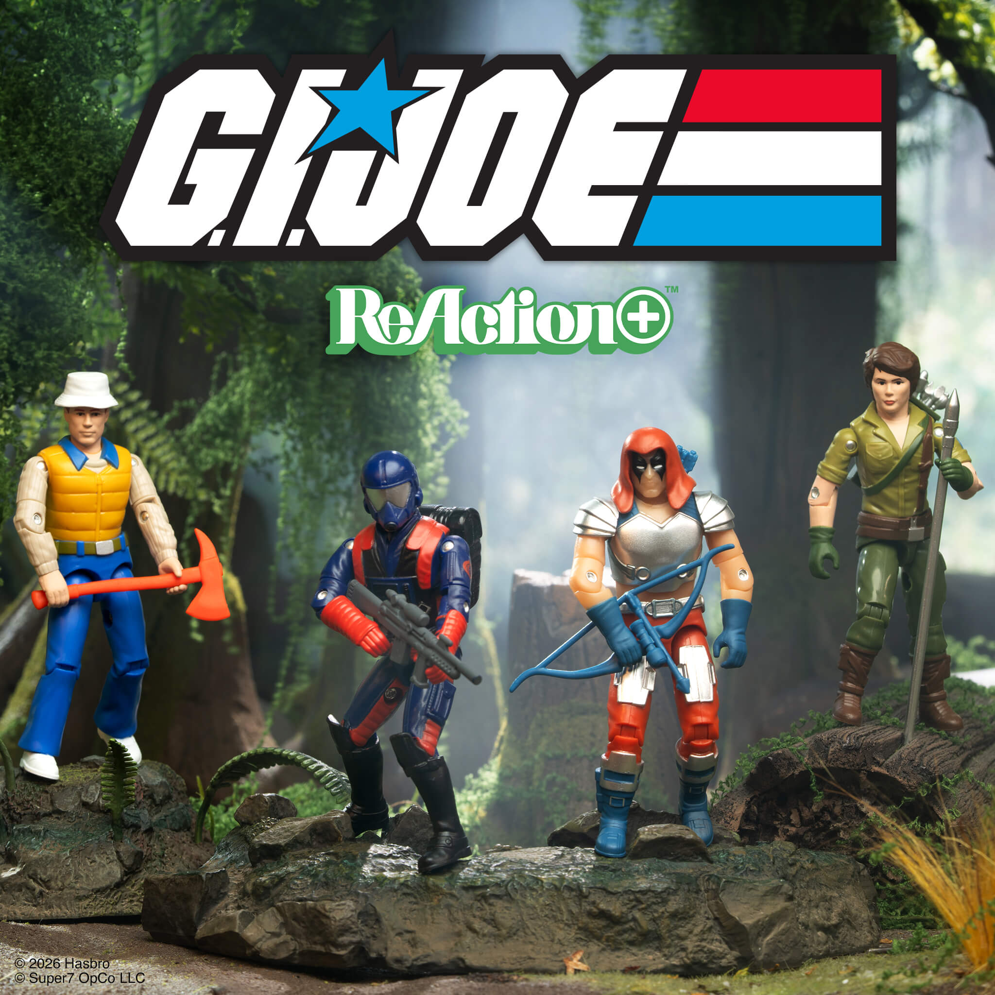 Super7 ReAction+ G.I. Joe set 4 figurine Wave 09
