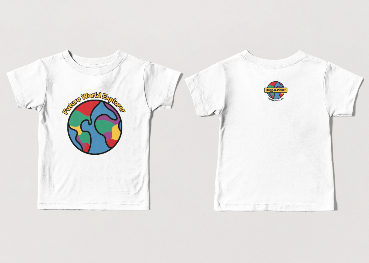 Hugg a Planet Future World Explorer tricou copii S bumbac