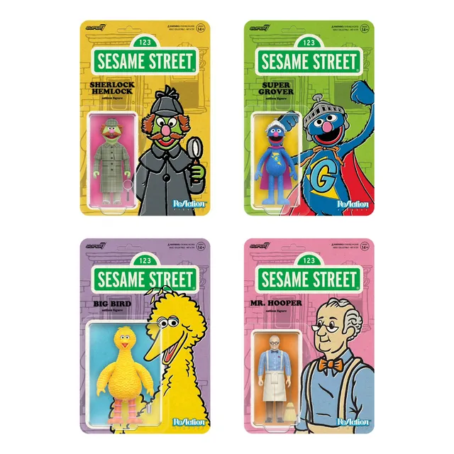 Super7 Sesame Street Wave 3 set 4 figurine articulate