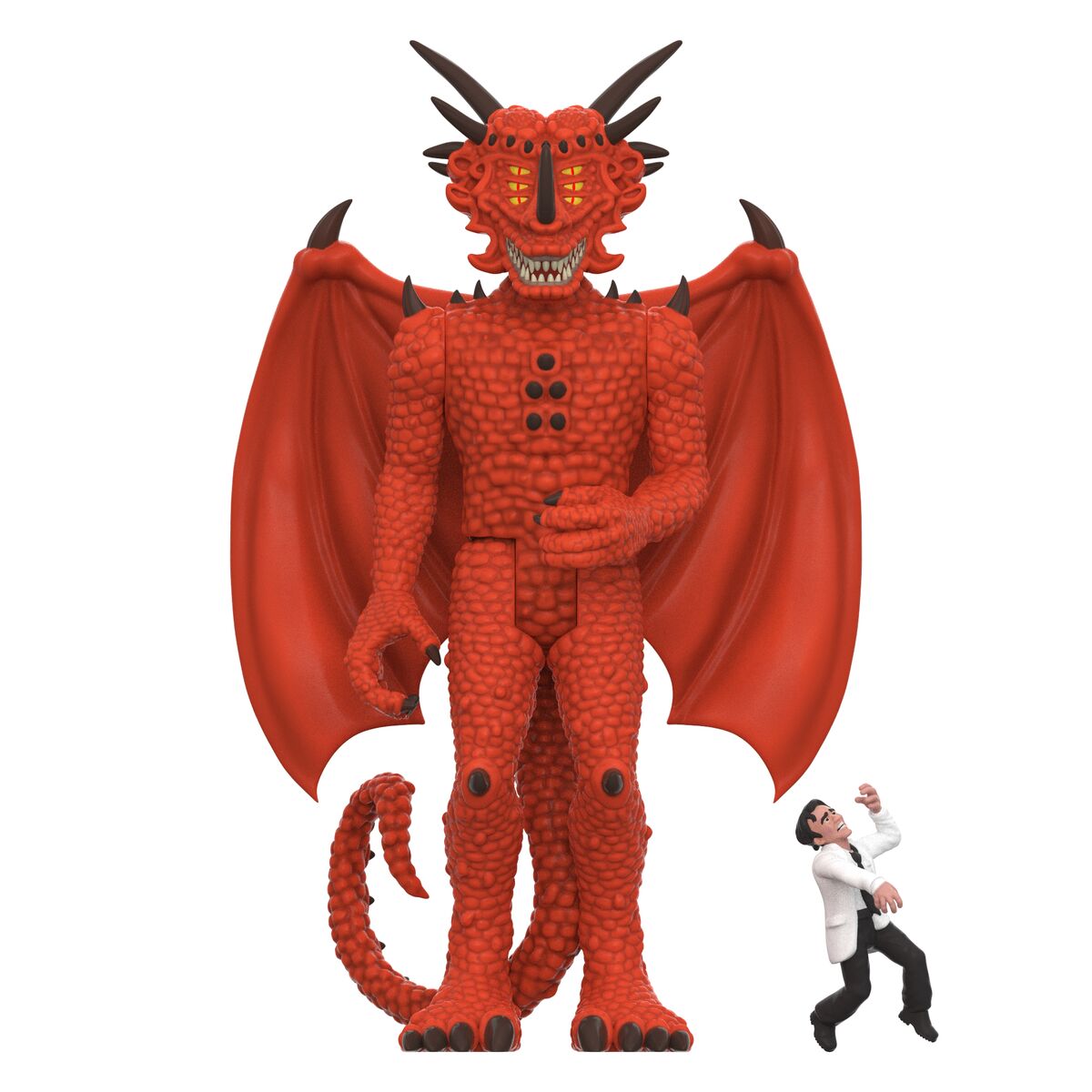 Super7 ReAction Dinosaurs Attack Supreme Evil figurina rosie