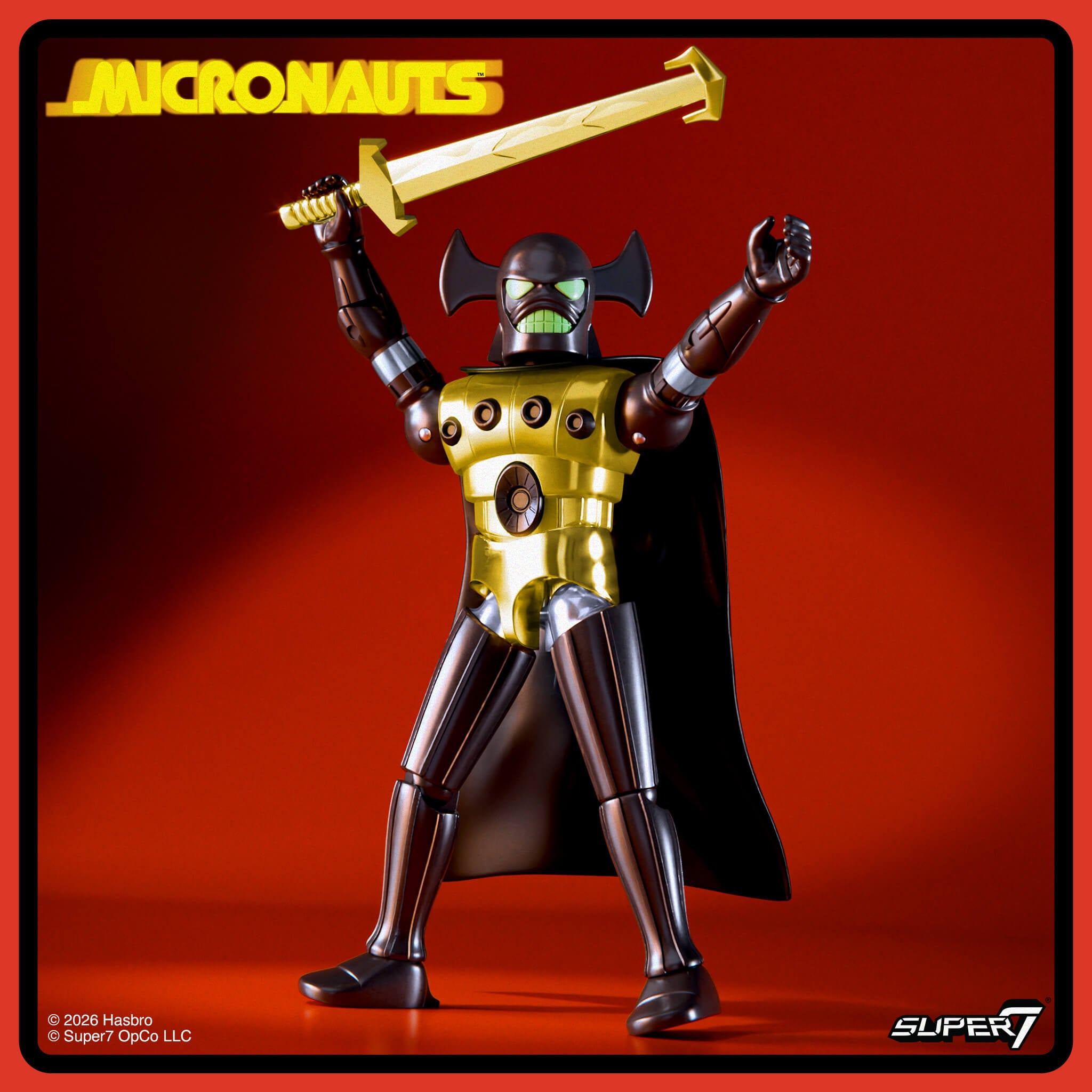 Super7 Micronauts ReAction+ Wave 03 Emperor set 3 figurine translucid