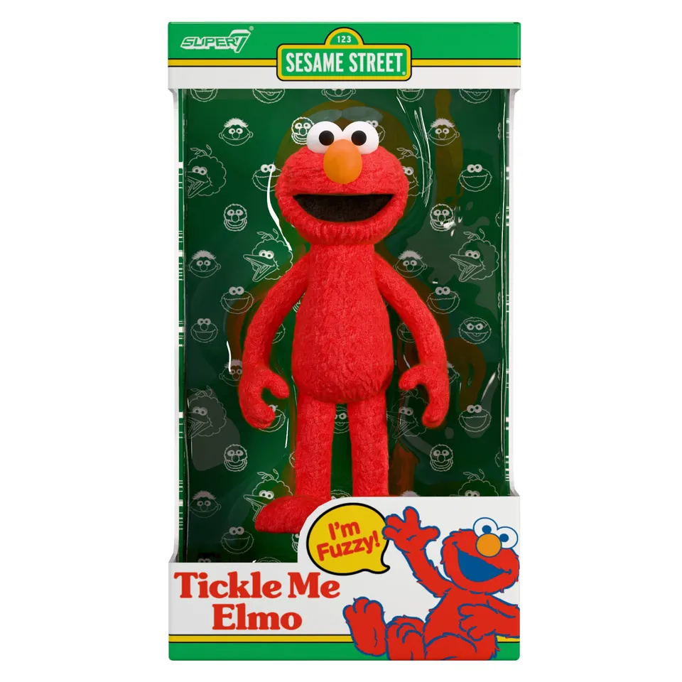 Super7 Sesame Street Elmo figurina Tickle Me 10 cm