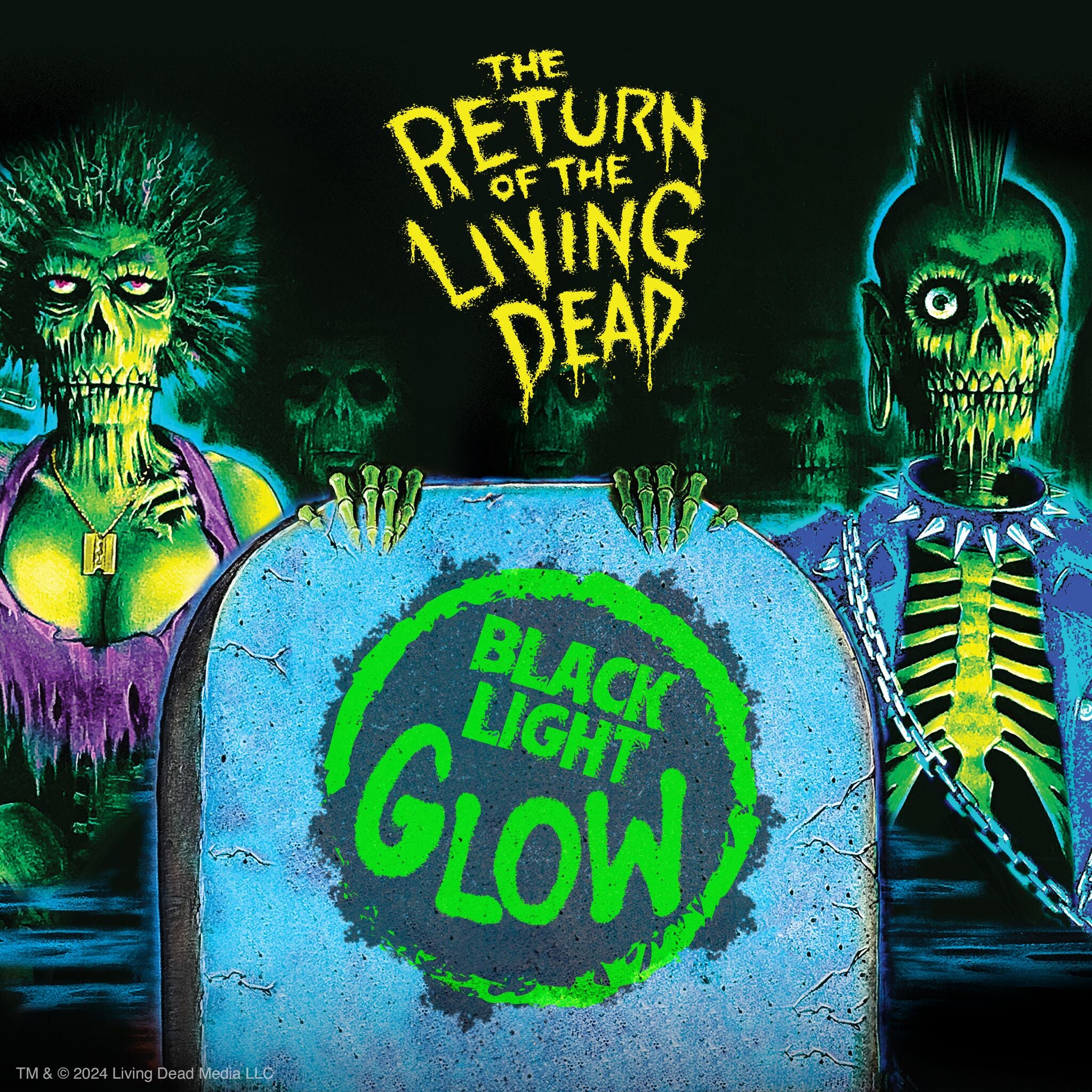 Super7 ReAction Wave 03 Zombie Trash Blacklight figurină