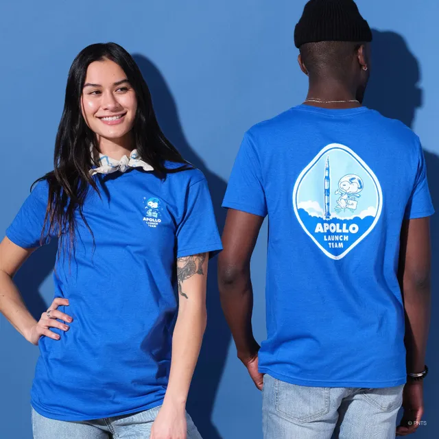 Super7 Peanuts Space Snoopy tricou albastru bumbac