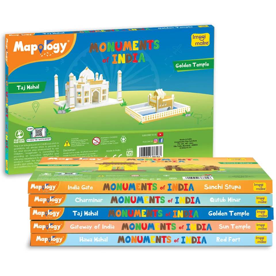 Imagimake Mapology puzzle 3D monumente 6 buc