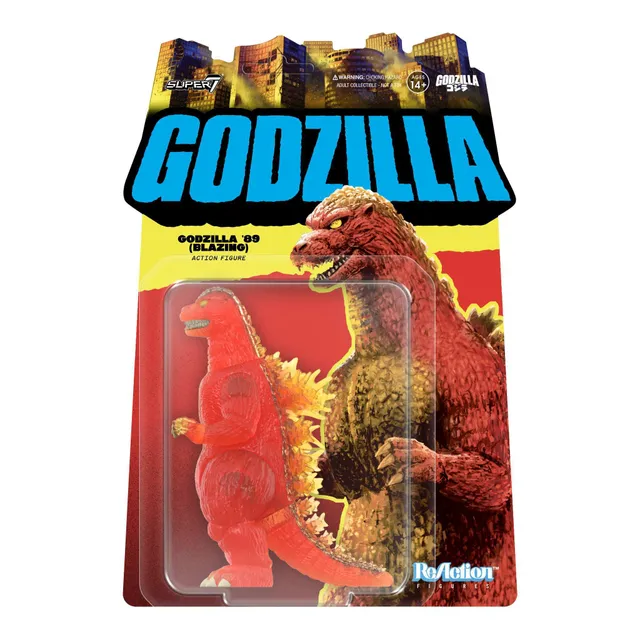 Super7 Toho ReAction 1989 Blazing Godzilla figurina 9cm