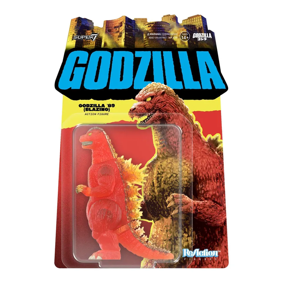 Super7 Toho ReAction 1989 Blazing Godzilla figurina 9cm