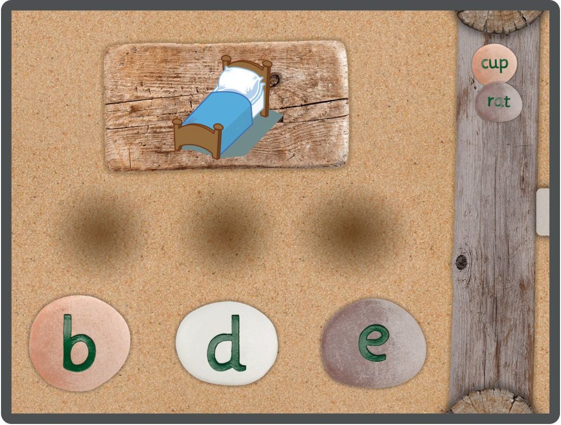 Yellow Door CVC Word Builder aplicatie cuvinte copii