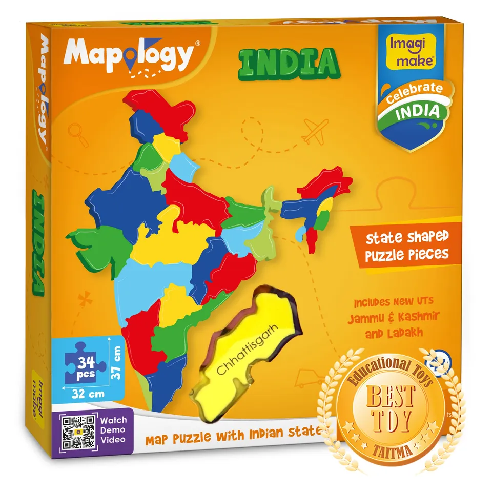 Imagimake Mapology India puzzle harta 4 ani+