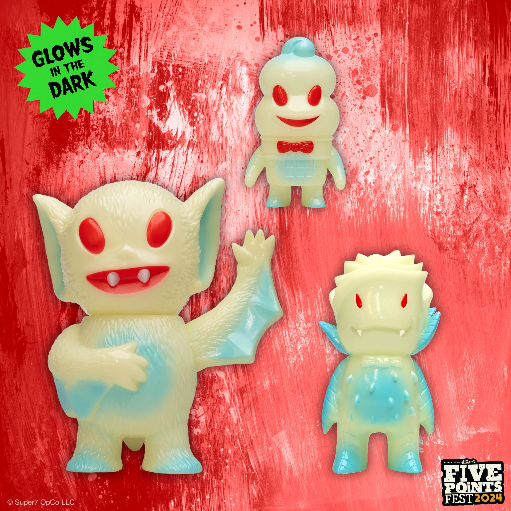 Super7 Mascots Rose Vampire Glow figurina vinyl 10cm