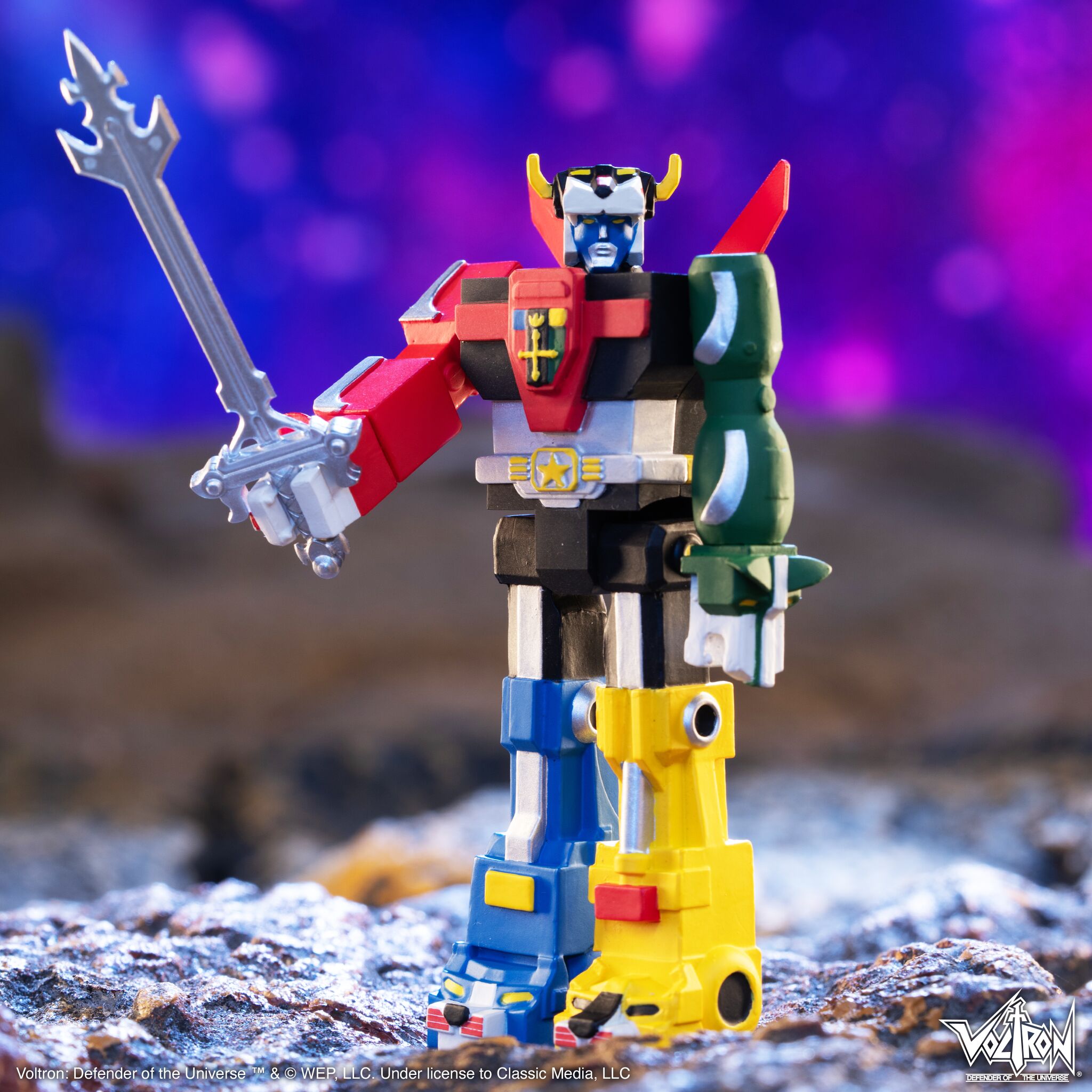 Super7 Voltron ReAction figurina 9,5 cm editie vintage sabie
