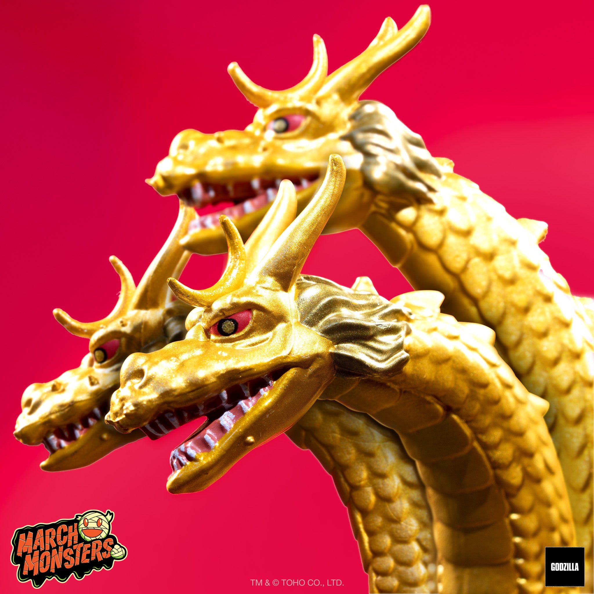 Super7 Toho King Ghidorah figurina articulata 9,5 cm