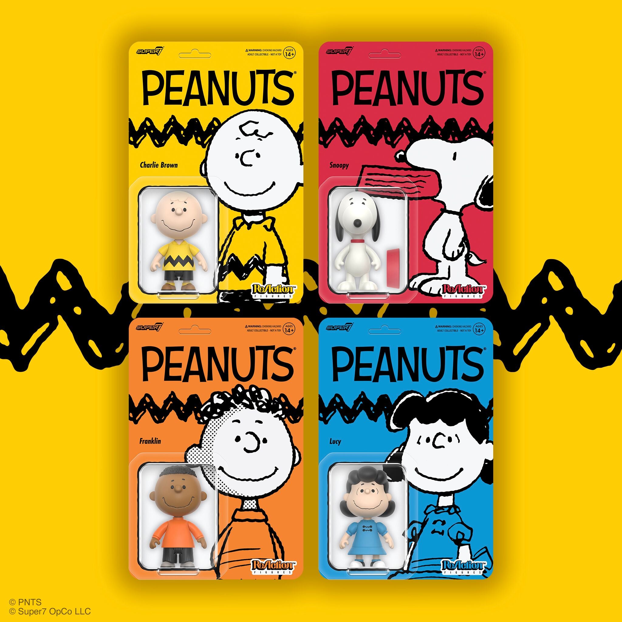 Super7 Peanuts ReAction Franklin figurina 3.75 inch benzi desenate