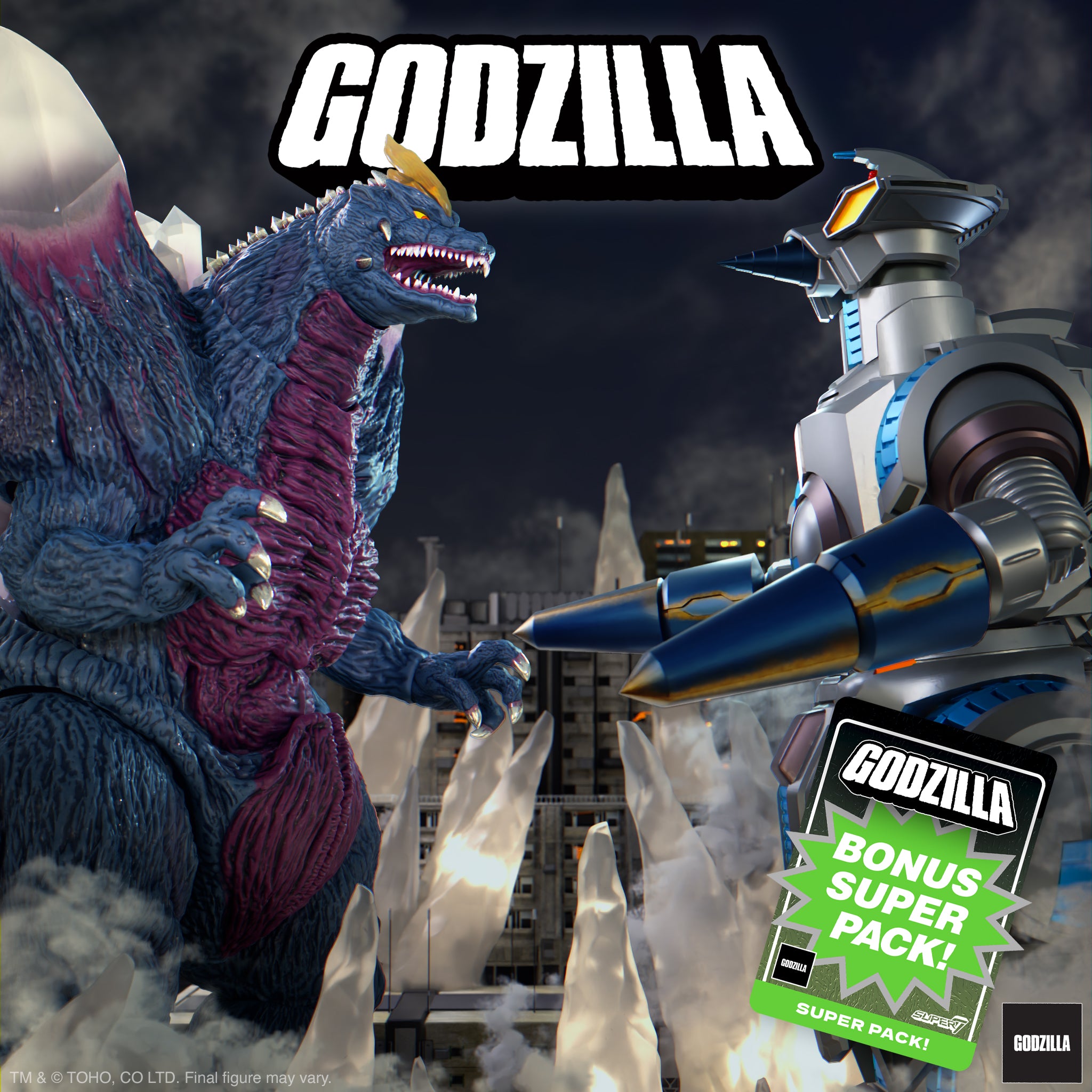 Super7 Ultimates SpaceGodzilla Moguera set 2 figurine 18cm