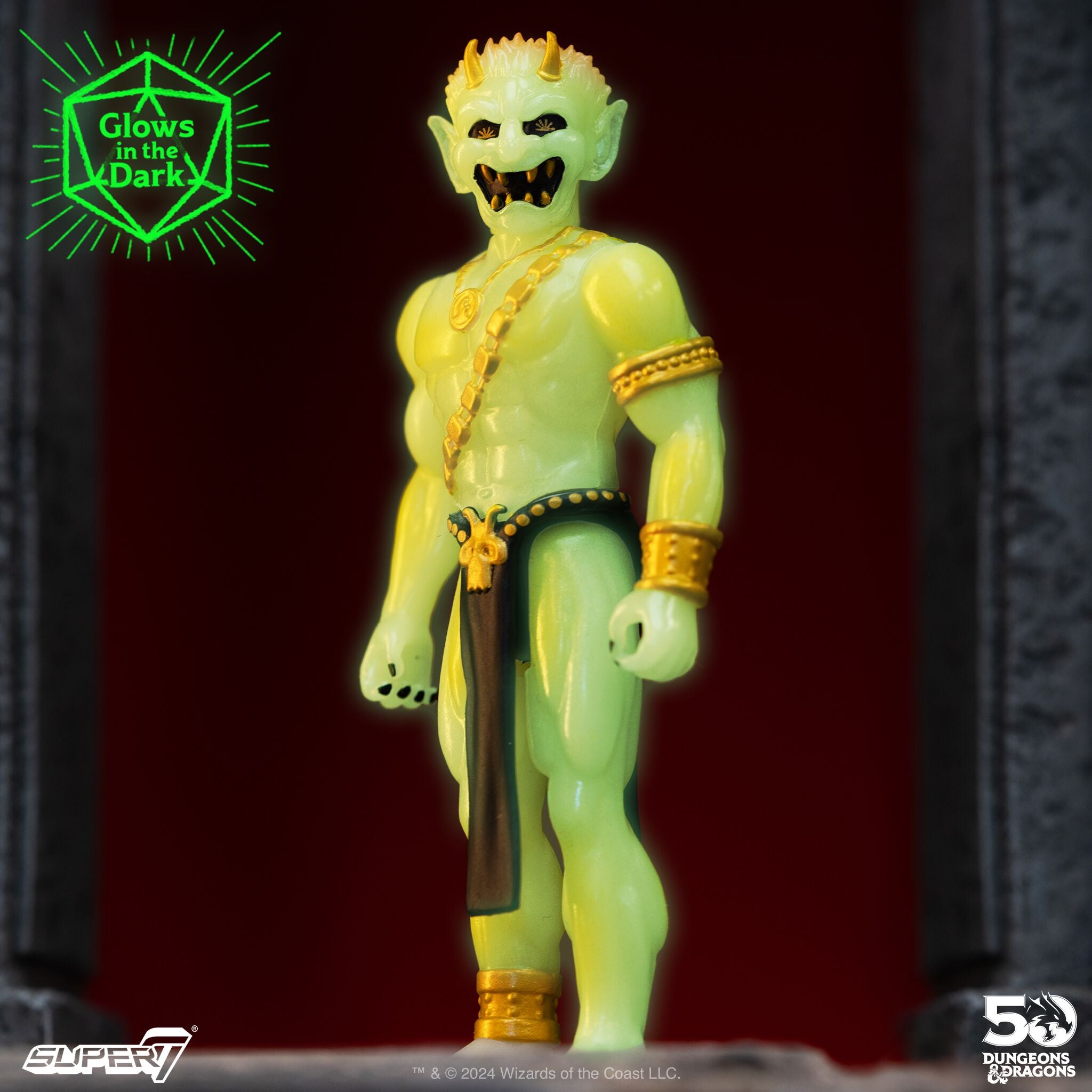 Super7 Dungeons Dragons Efreeti figurina fosforescenta