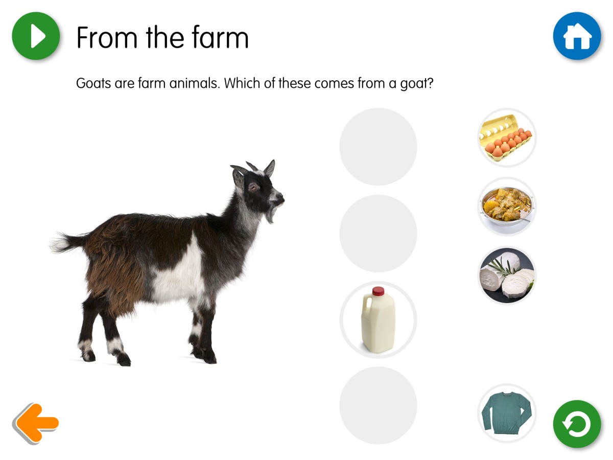 Yellow Door Billy Goats Gruff aplicatie poveste