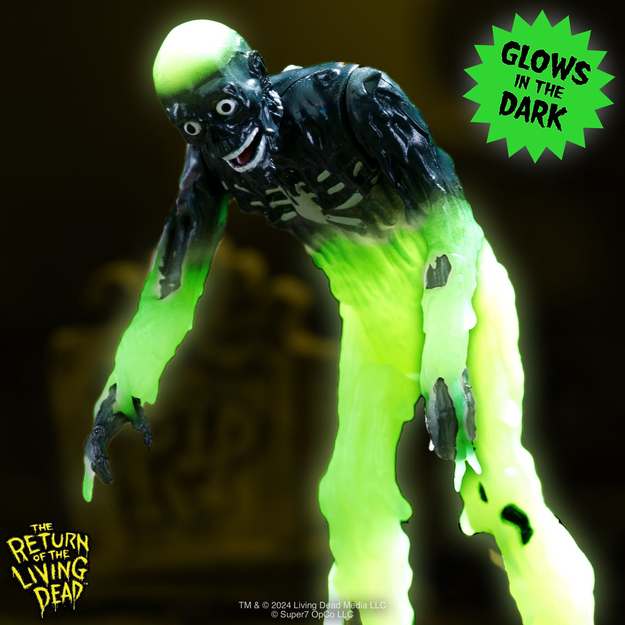 Super7 Return of the Living Dead Tarman figurina glow