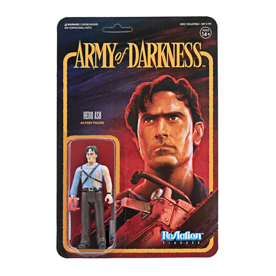 Super7 ReAction Army of Darkness Hero Ash figurina