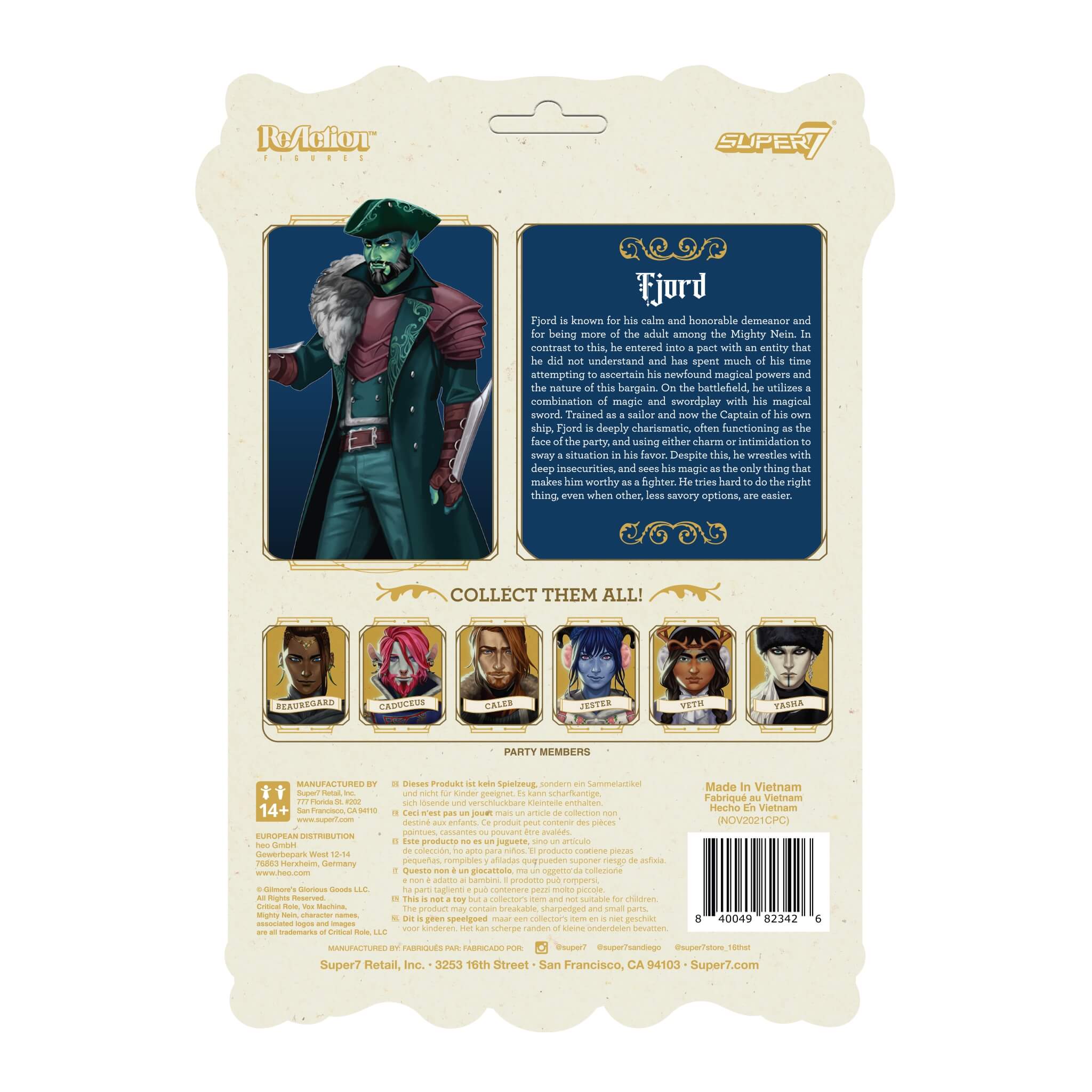 Super7 Critical Role Fjord Stone figurina articulata