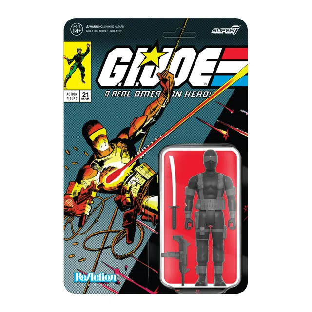 Super7 ReAction G.I. Joe Snake Eyes Comic figurina 9cm