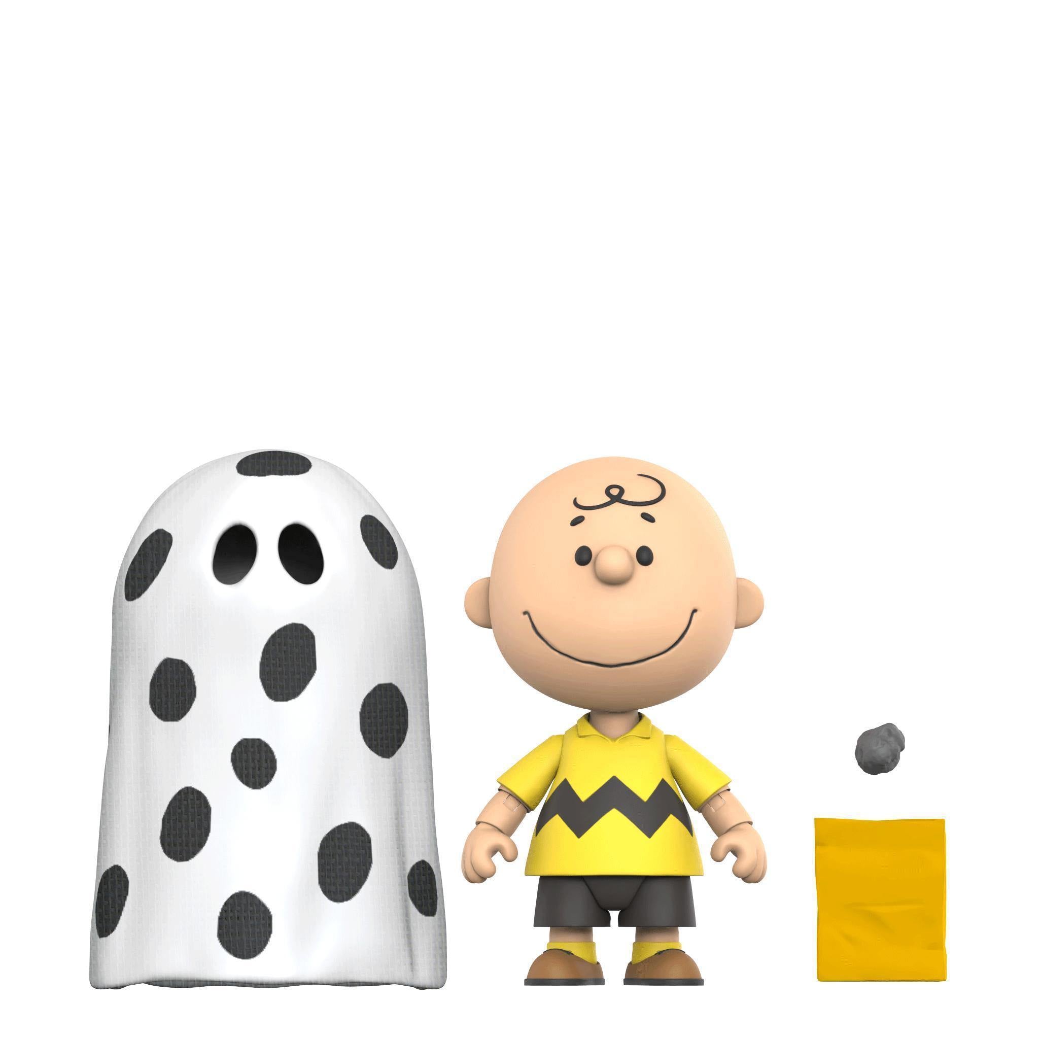 Super7 Peanuts Deluxe Charlie Brown Ghost Snoopy set 2 figurine