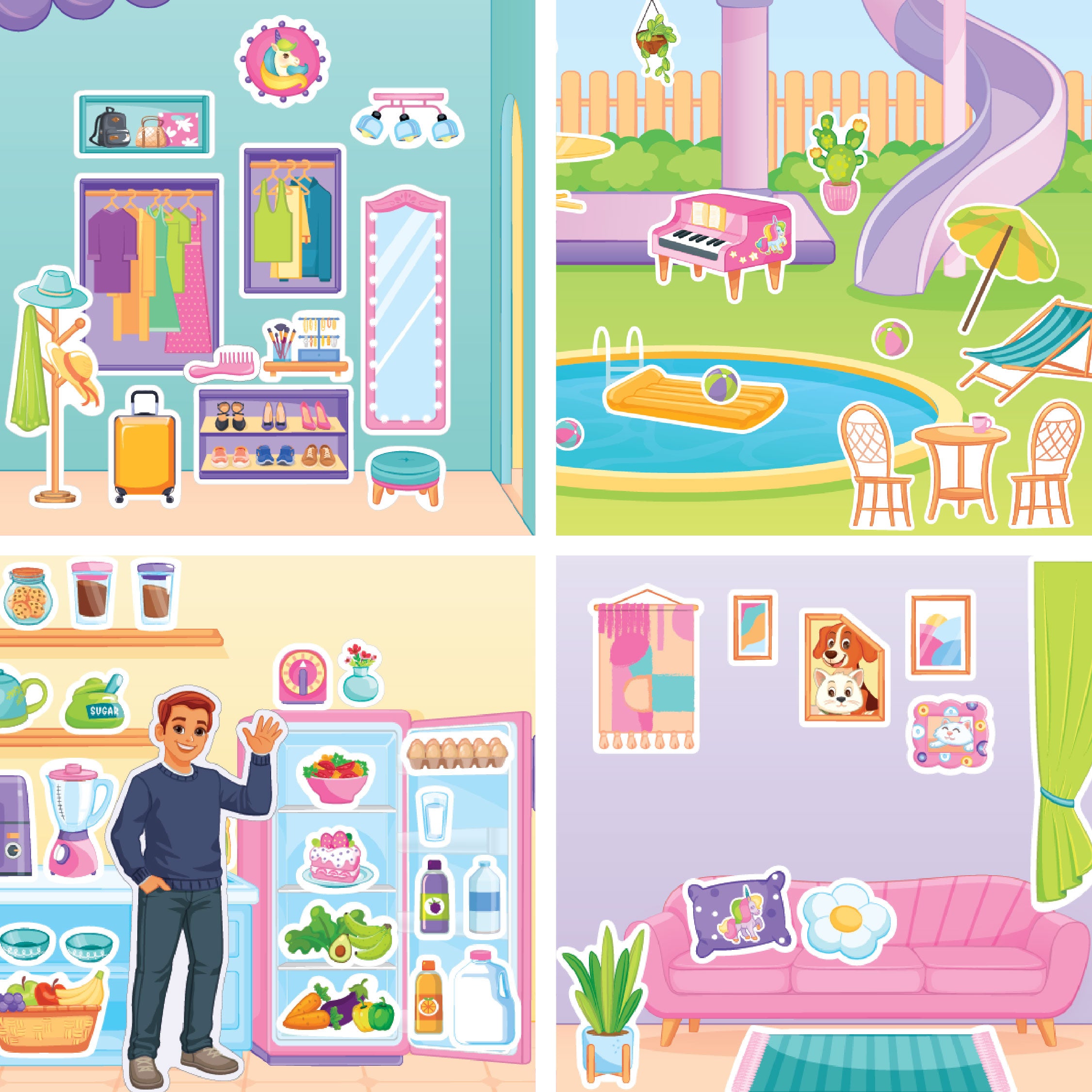 Imagimake Sticker Fun Dream House set stickere 200+
