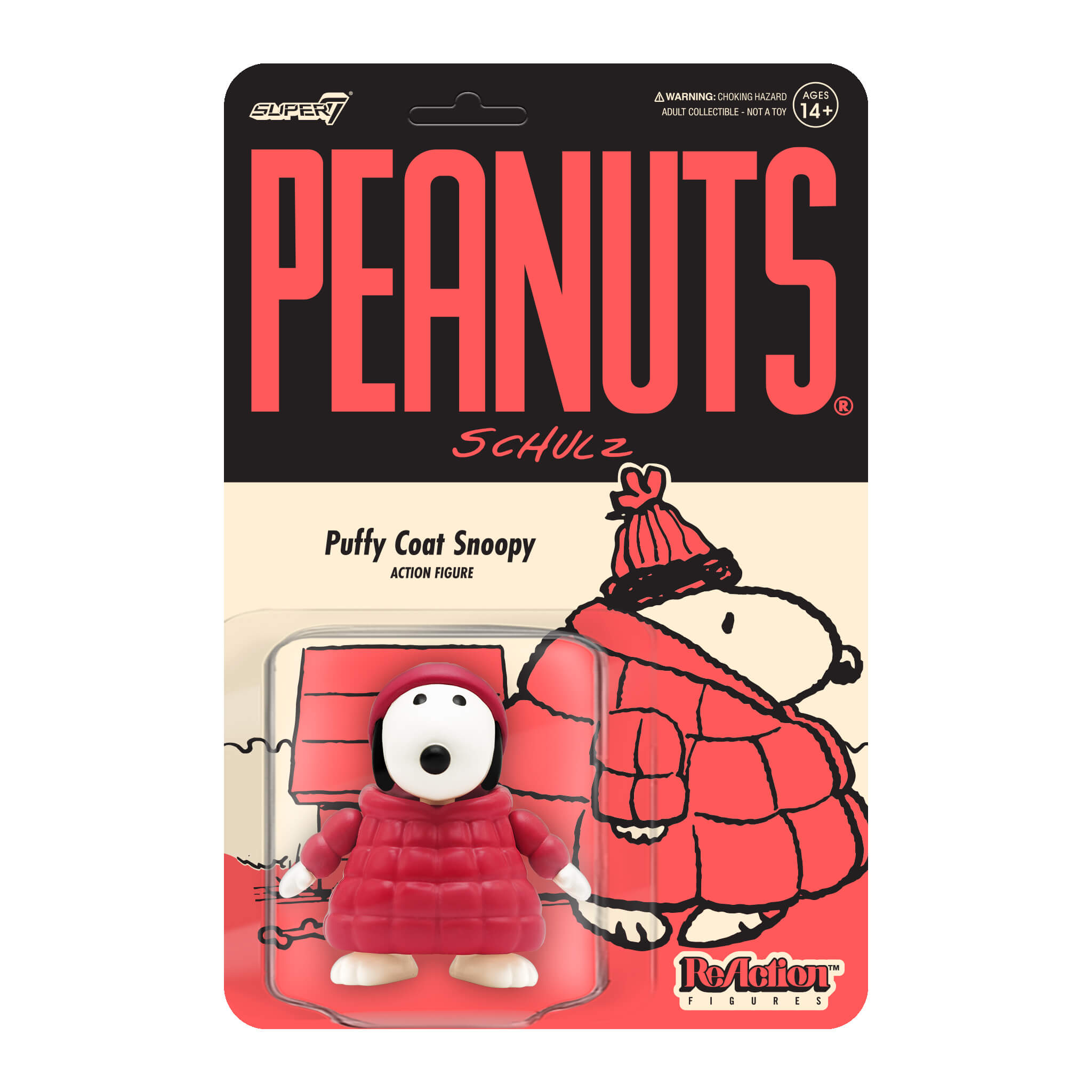 Super7 Peanuts ReAction Wave 5 set 6 figurine Snoopy