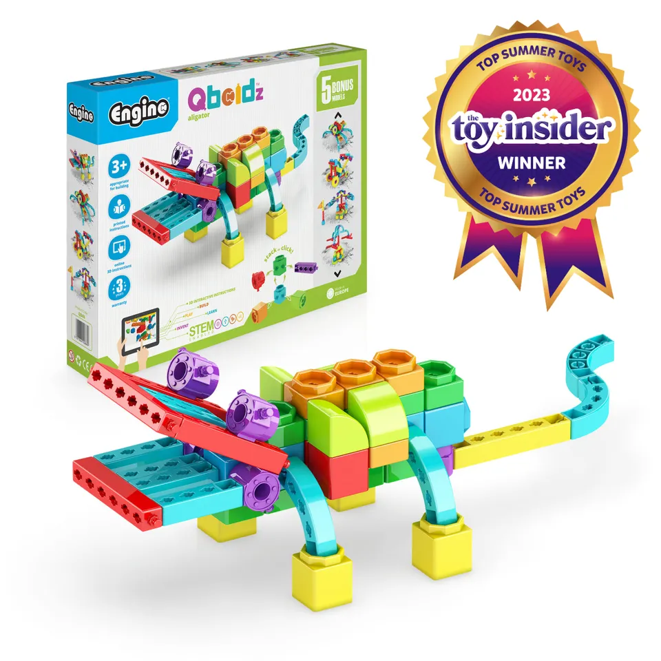 Engino Qboidz Alligator set construcție 5 modele 3+ ani