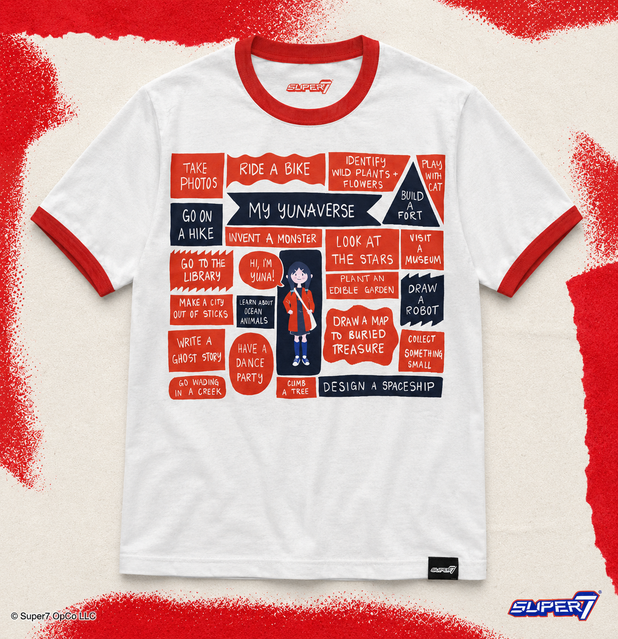 Super7 Yunaverse One Day List tricou ringer bumbac