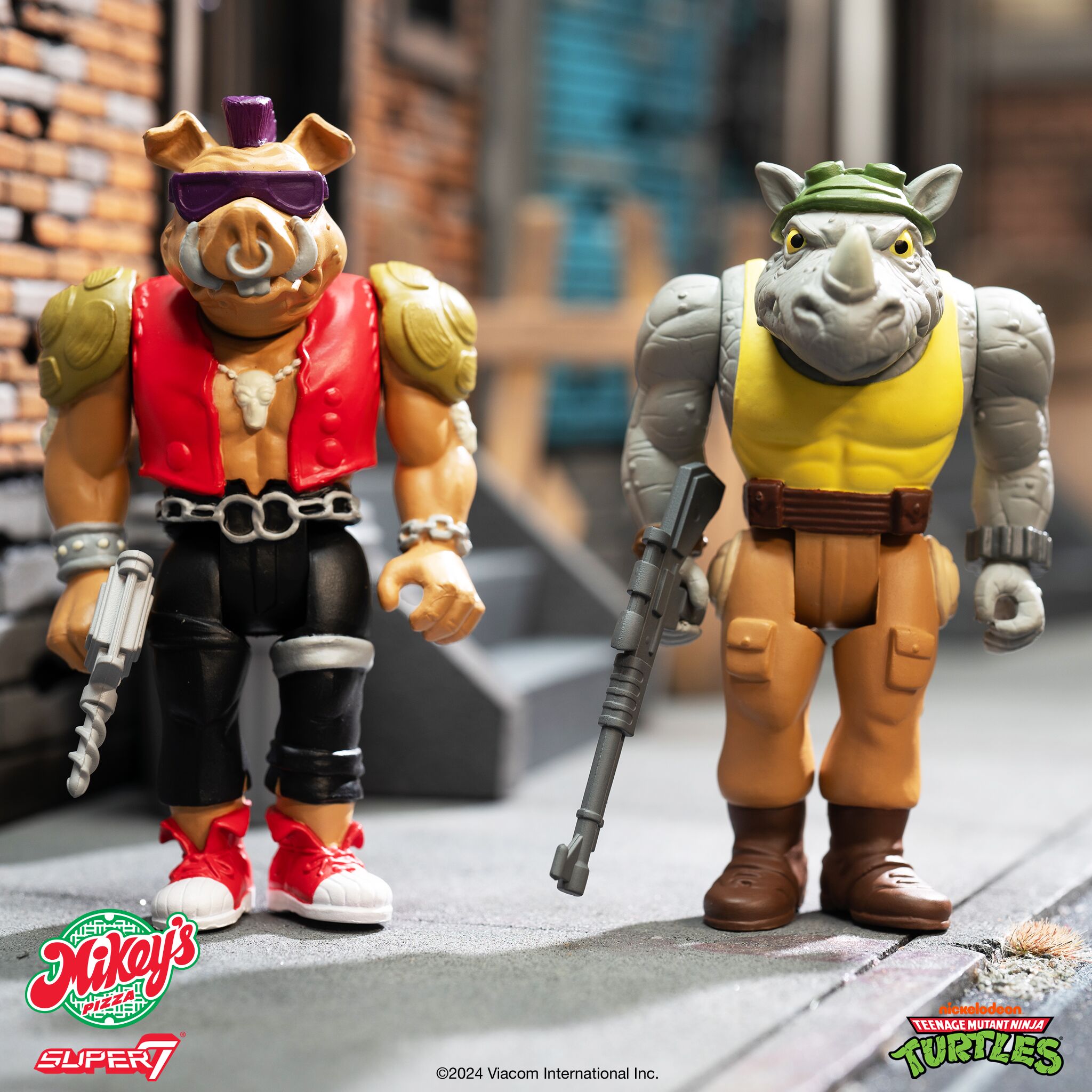 Super7 TMNT ReAction Wave 10 set figurine 4 buc pizza