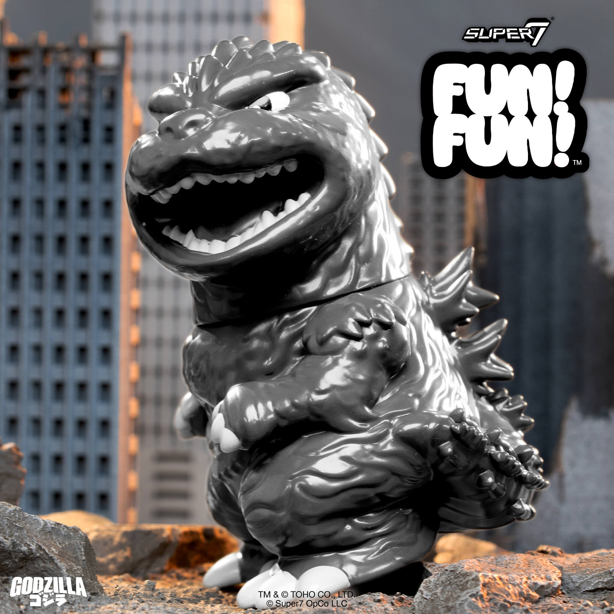 Super7 FUN! FUN! Minus One figurina vinil gri 5 inch