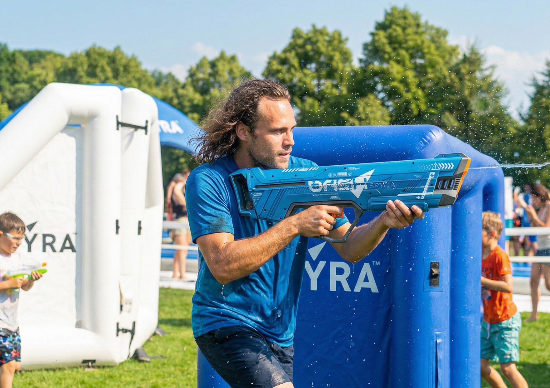Spyra SpyraDash pistol cu apa albastru cu pompa