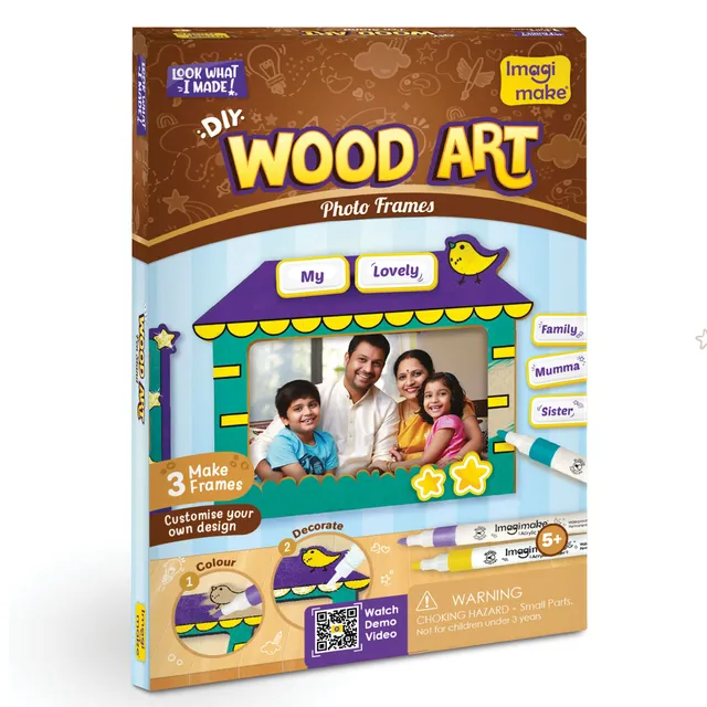 Imagimake DIY Wood Art Photo Frame set rame lemn