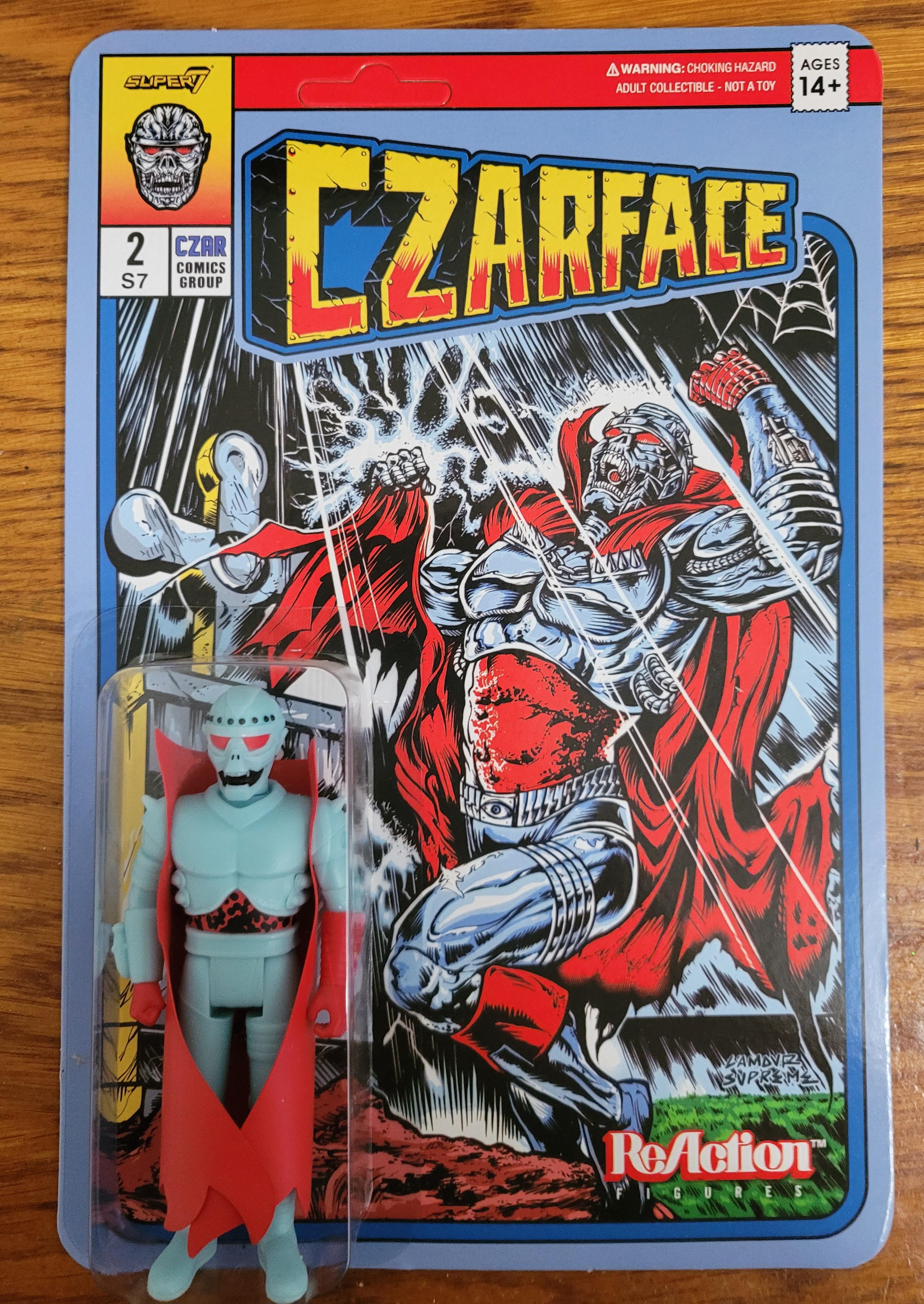 Super7 Czarface ReAction Comic figurina albastra