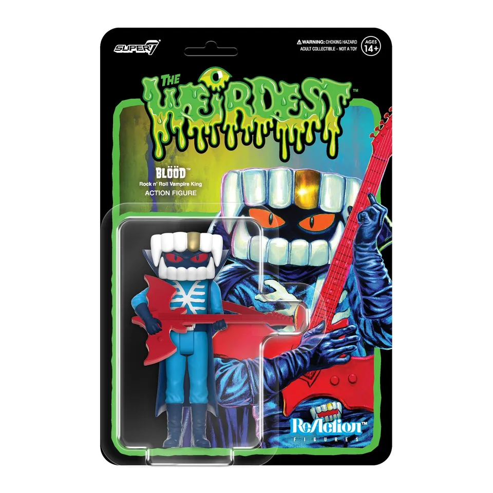 Super7 The Weirdest Blood figurina 10 cm chitara liliac