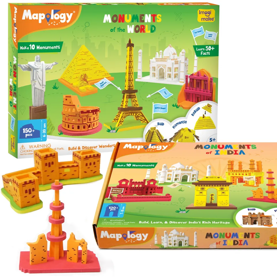 Imagimake Mapology puzzle 3D monumente India si lume