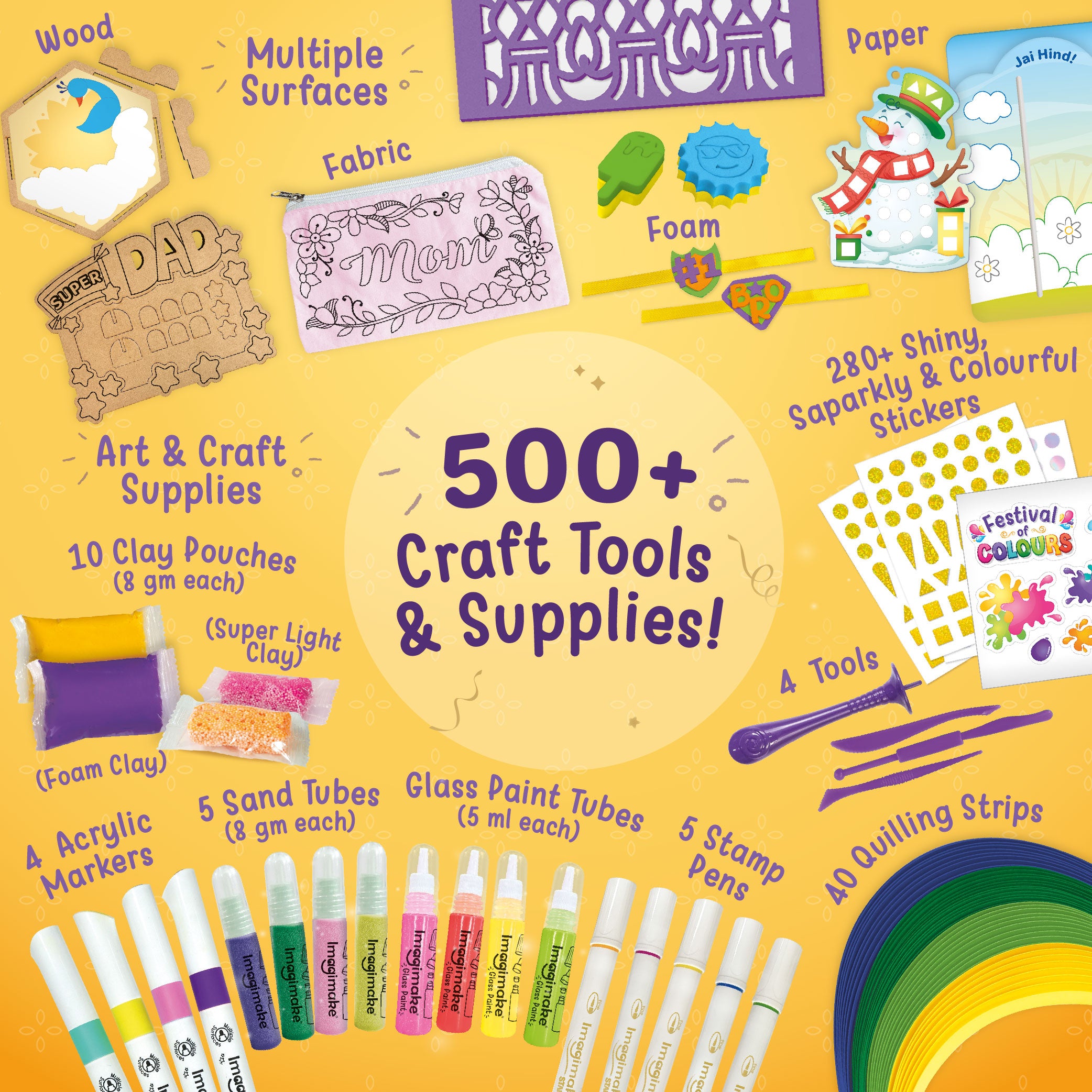Imagimake Diwali Combo Kit creativ 13 proiecte + joc Ramayana
