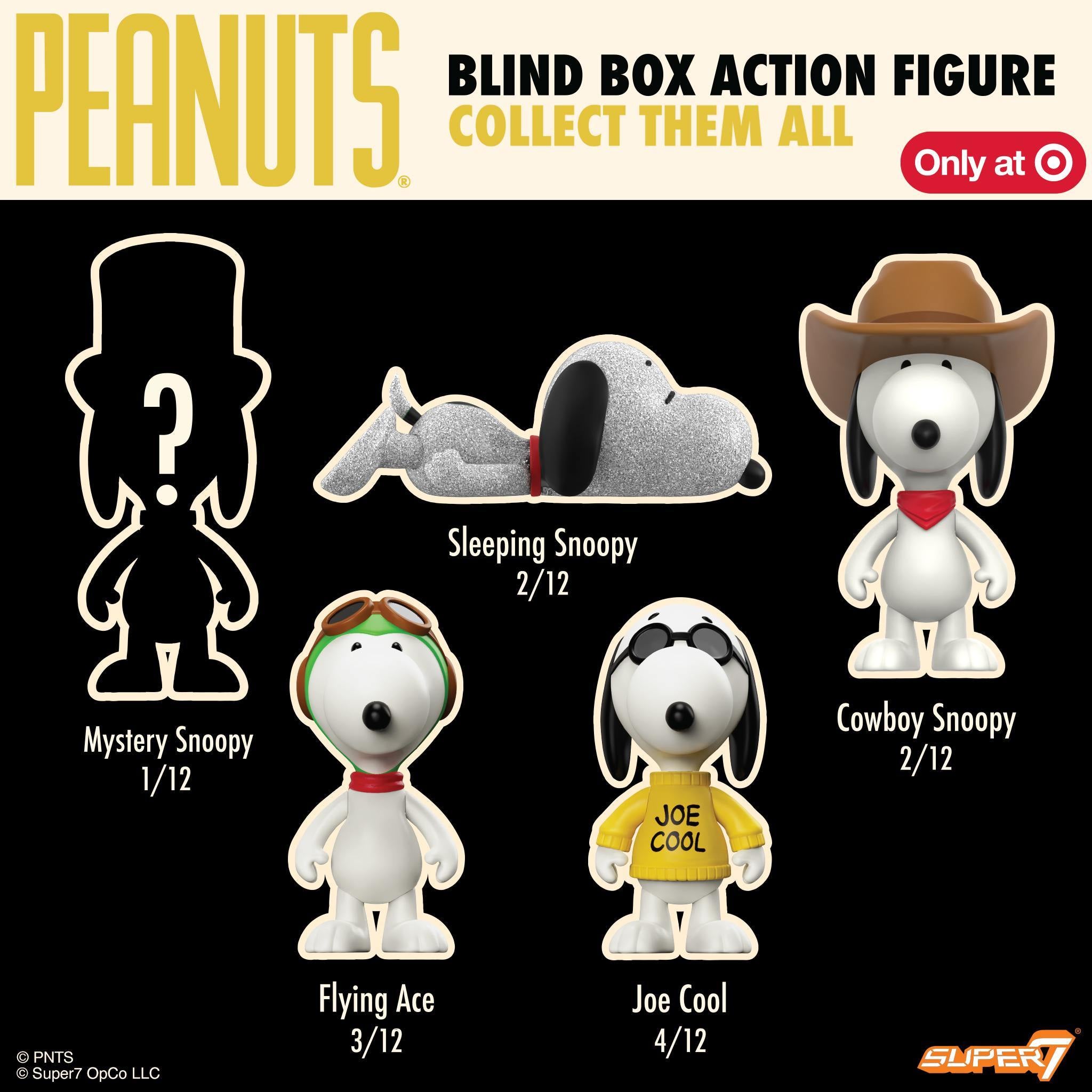 Super7 Peanuts Snoopy blind box set 12 figurine