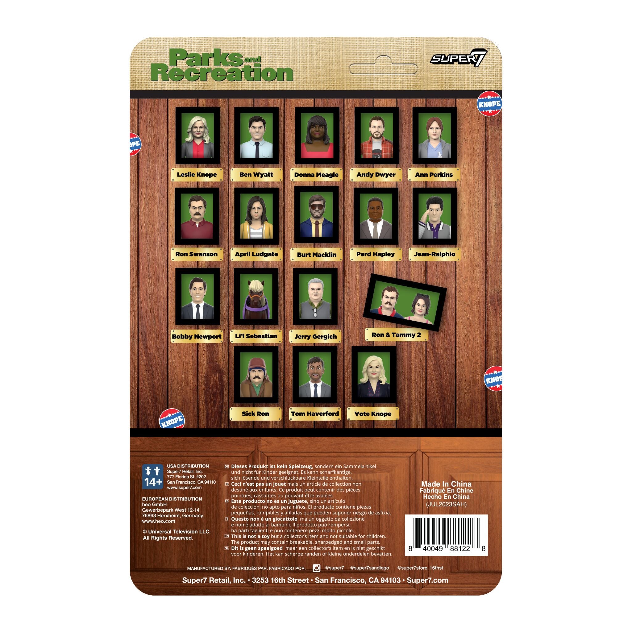Super7 ReAction Ron Swanson Strep Throat figurina 3.75 inch serial