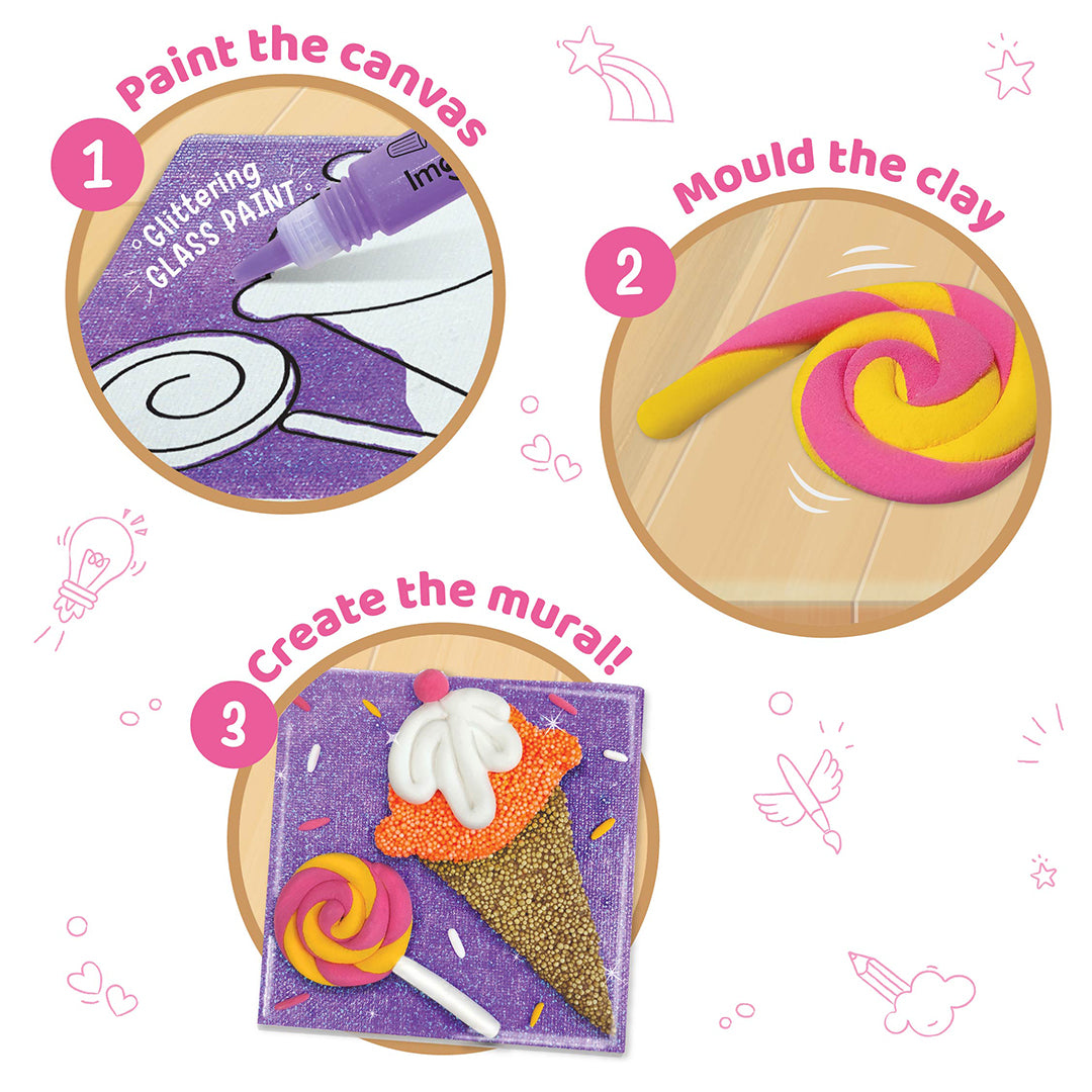Imagimake Clay Murals set modelaj Candyland 5 ani+